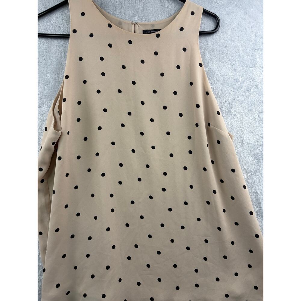 Ann Taylor Polka Dot Sleeveless Tank Top - Size XL - Picture 7 of 9
